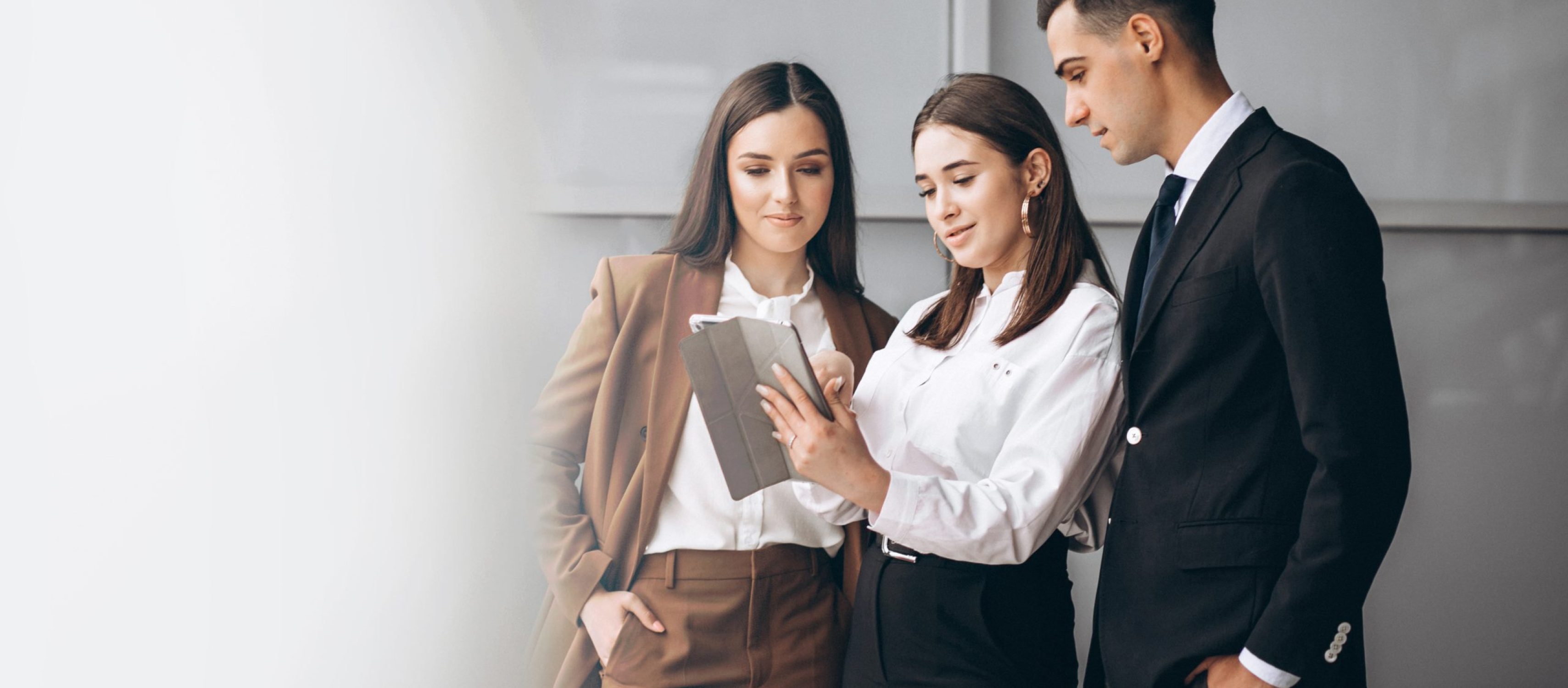 Bussiness people working in team in an office